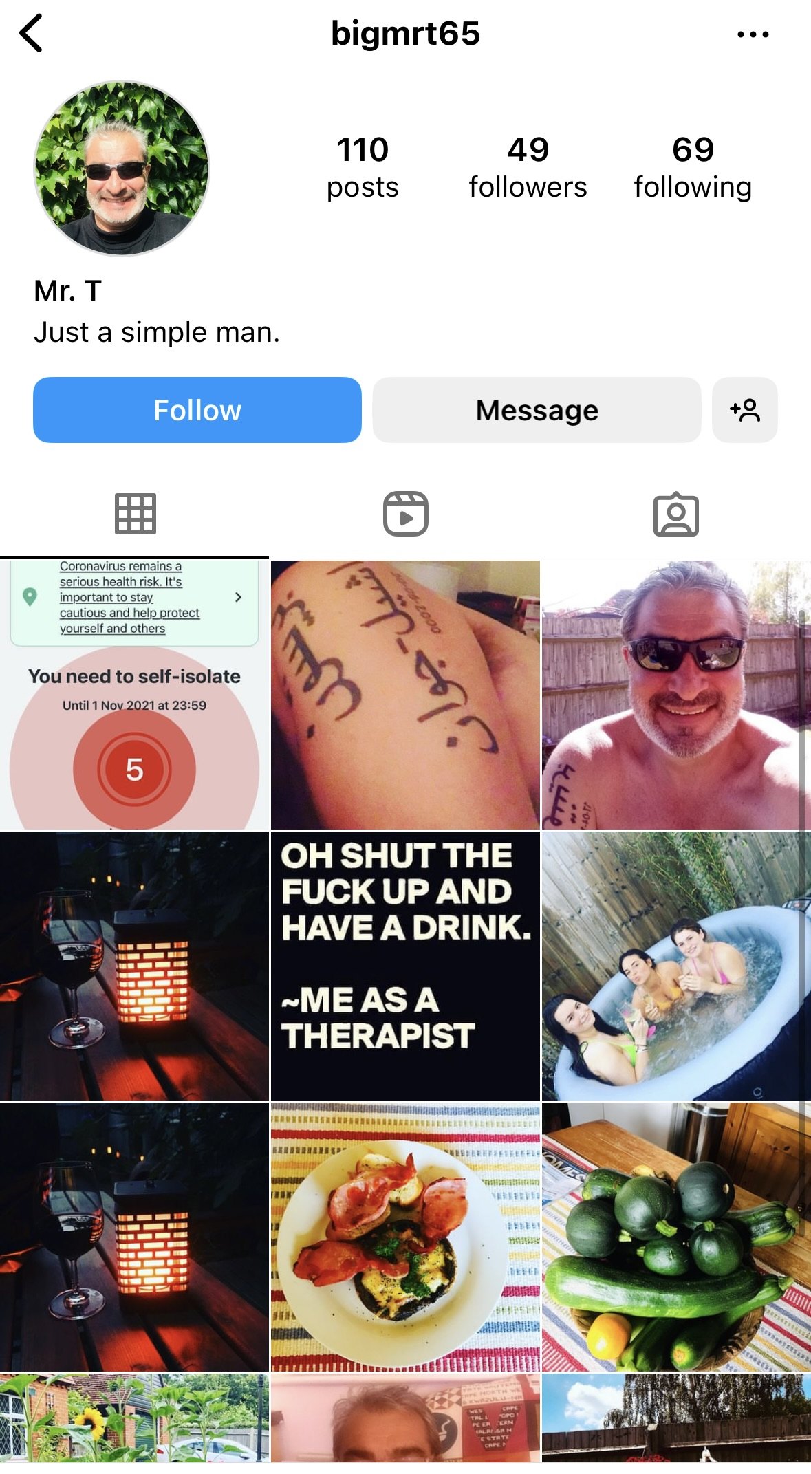 Posts from the bigmrt65 Instagram account attributed on this page to Alec Theunissen